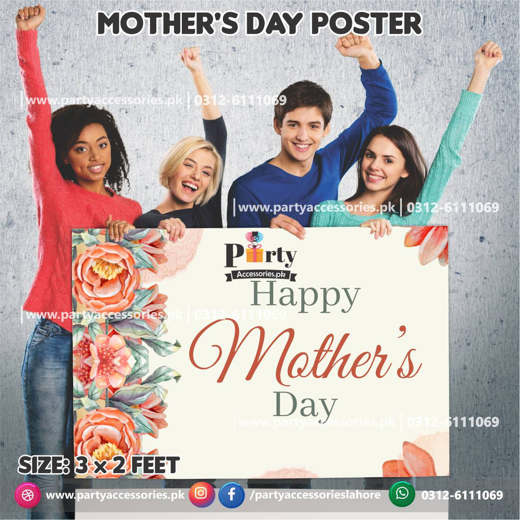 Happy Mother's Day wall flex for Mother's day celebration & decoration