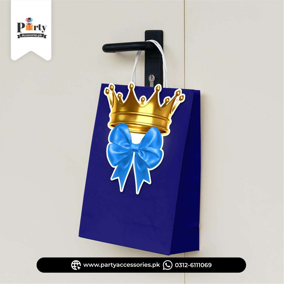 Prince Theme Birthday Cutout Goody Bags | Premium Party Favors 
