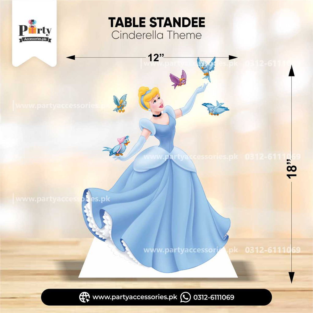 Cinderella Theme Standing Character Cutouts for Birthday Decoration
