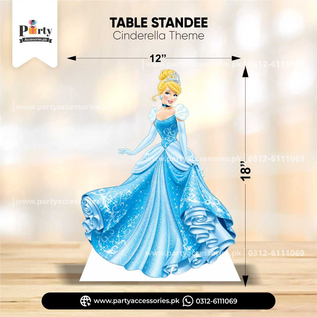 Cinderella Theme Standing Character Cutouts for Birthday Party Decoration