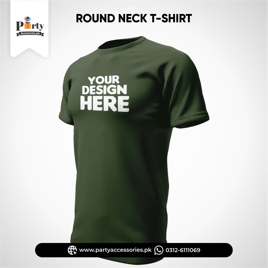 Personalized Round Neck T-Shirts: Customized Printed T-Shirts