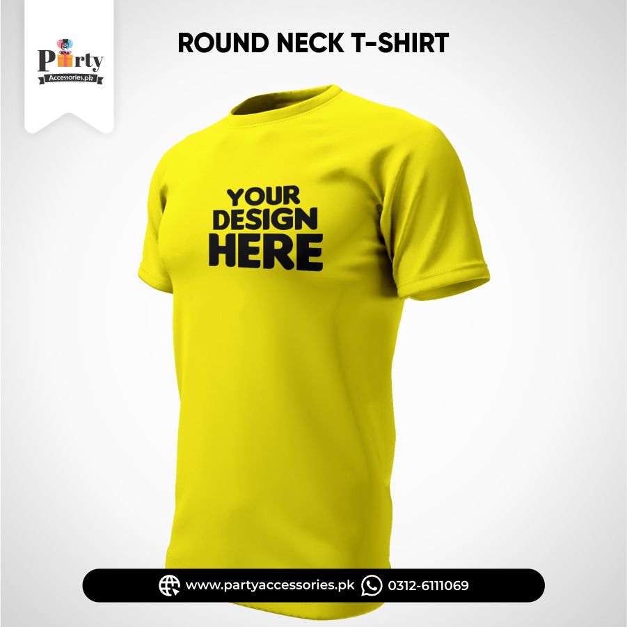 Personalized Round Neck T-Shirts: Customized Printed T-Shirts