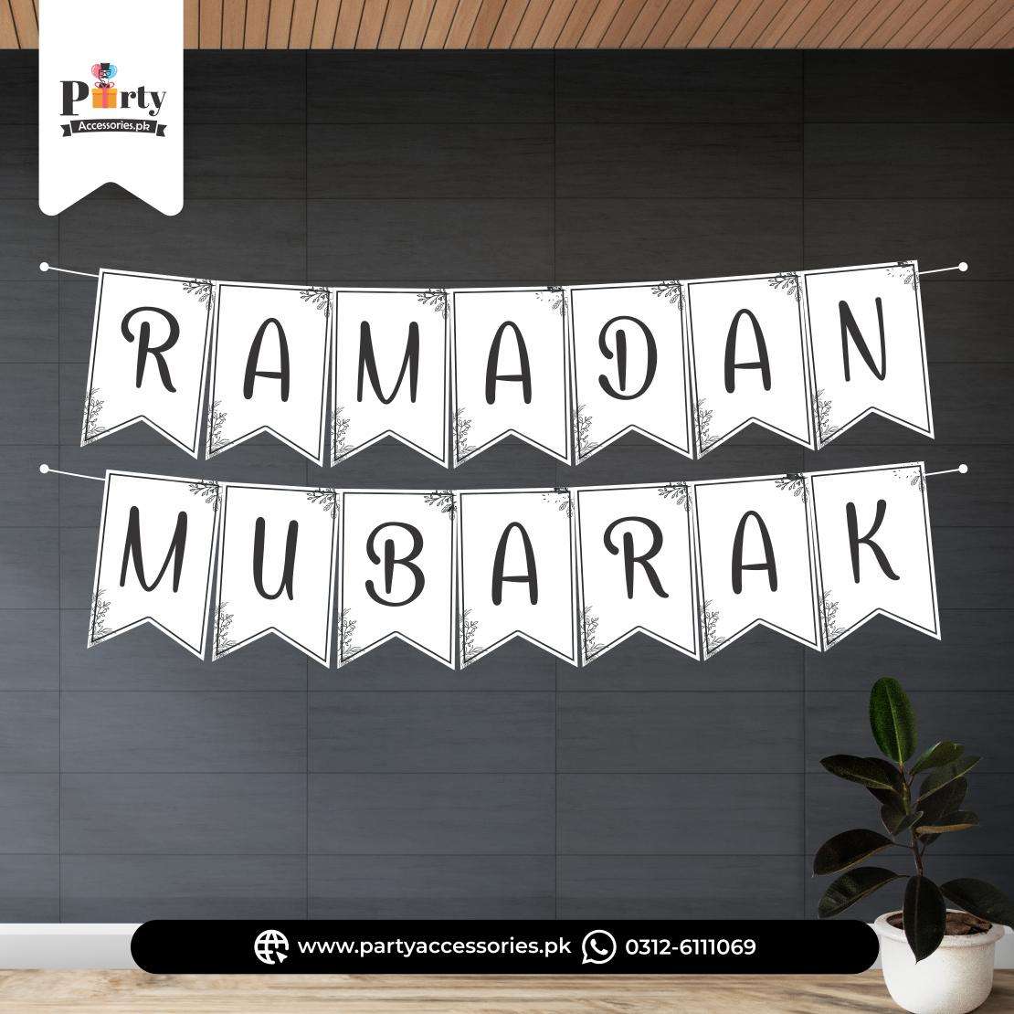 Ramadan mubarak wall decoration banner
