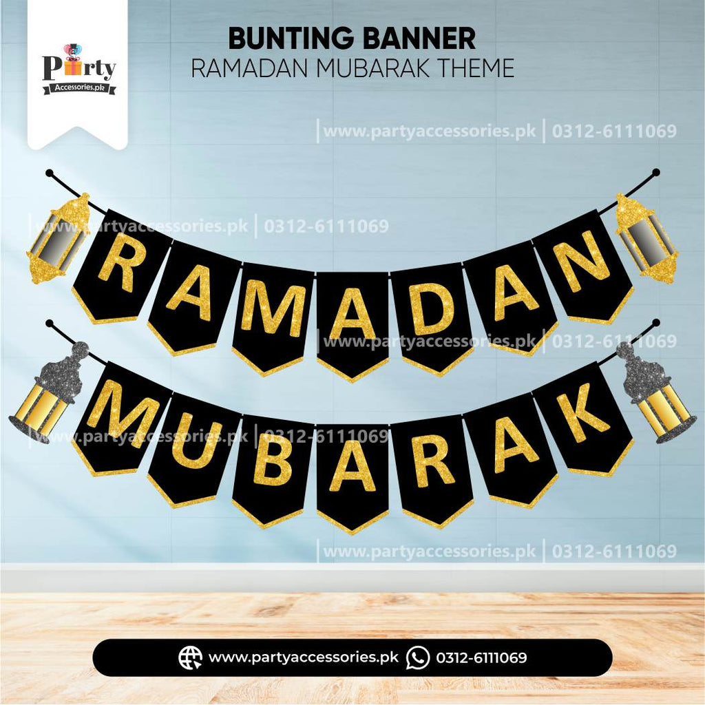 Ramadan Mubarak Wall Decoration Bunting Banner