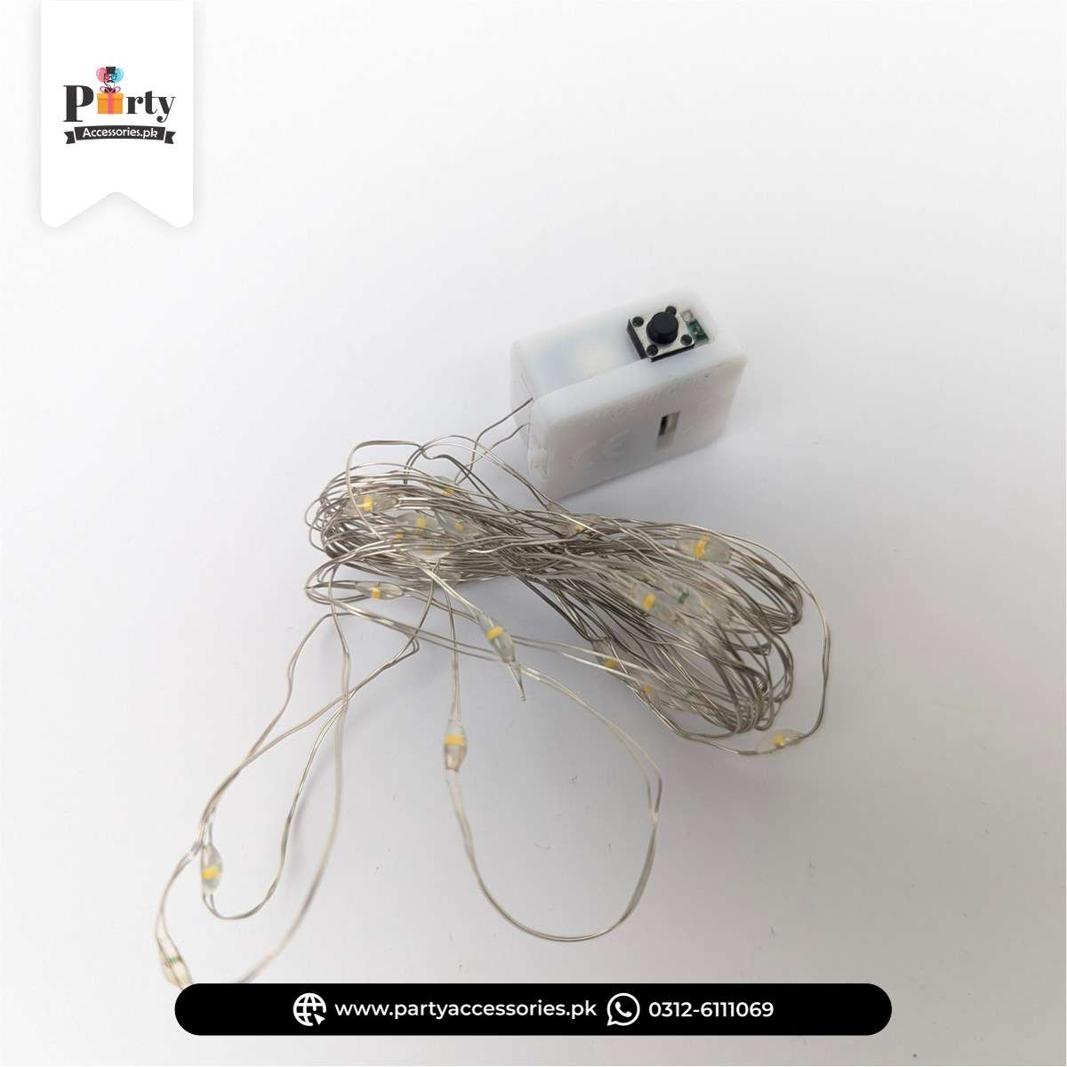 Battery Operated Warm White Copper Wire LED String Fairy Lights