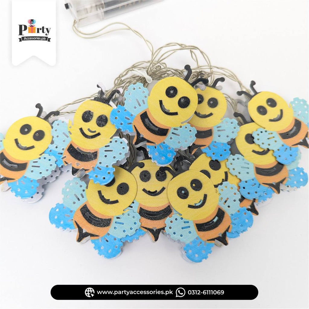 Cute Honey Bee LED String Lights – Battery Operated Fairy Lights
