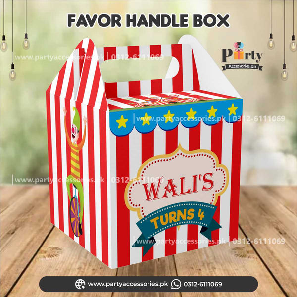 carnival circus theme goody boxes