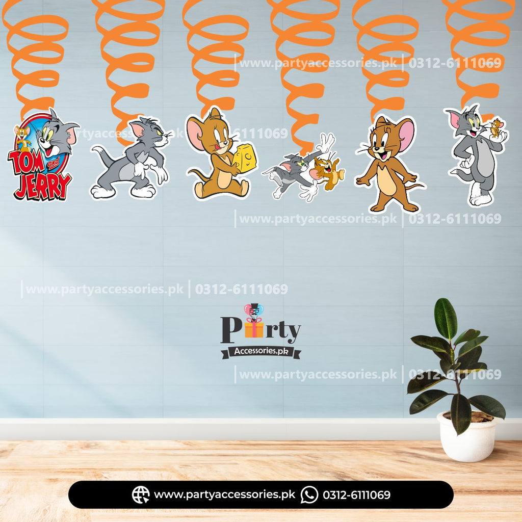 TOM AND JERRY THEME CUSTOMIZED HANGING SPIRALS 