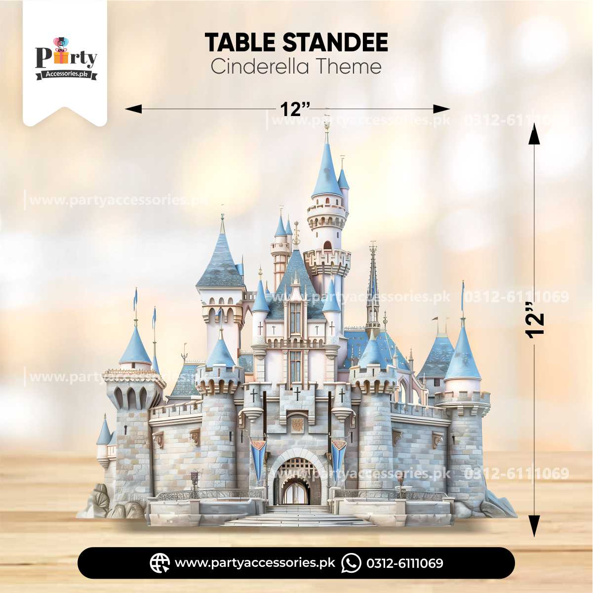 Cinderella Vila Cutouts for Birthday Party Decoration