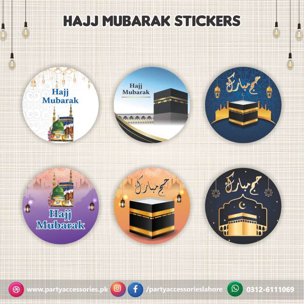 hajj mubarak stickers