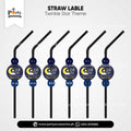 Twinkle star theme customized straws