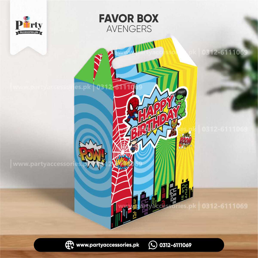 Personalized Goody Boxes | Custom Party Favors in Superheroes Theme for Super Fans 