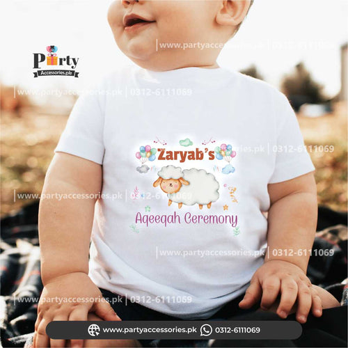 Aqeeqahcelebration customized T-shirt for boy Aqiqah