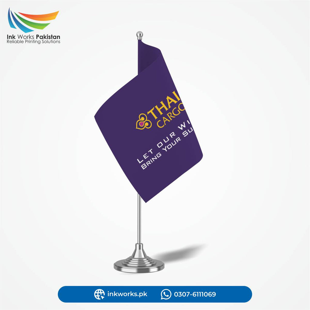 Customized printed table flag