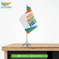 Customized Table Mini Flags | Personalized Desk Top Flag for Office | InkWorks Pakistan