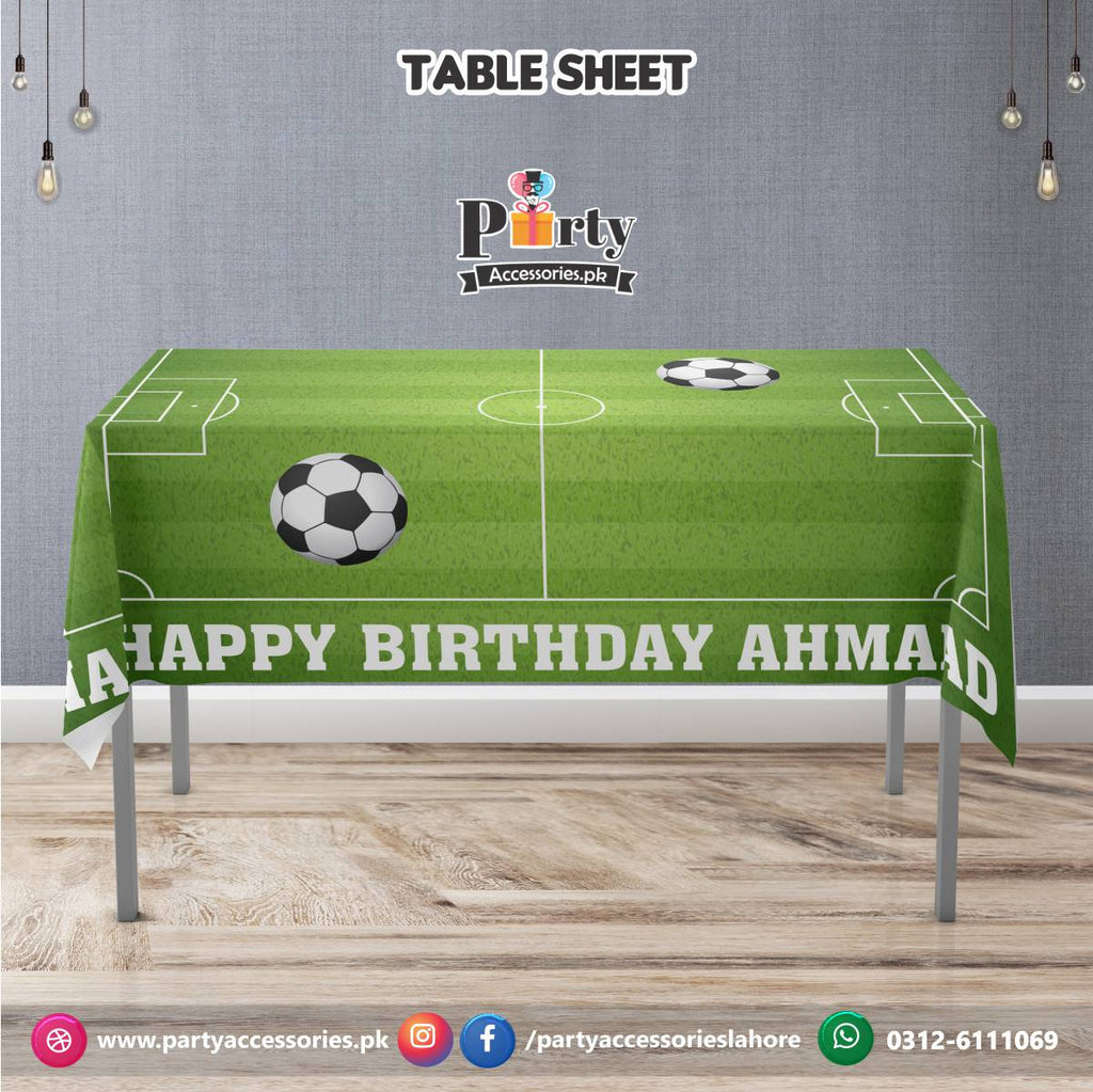 Football Theme Customized Birthday Party table top sheet