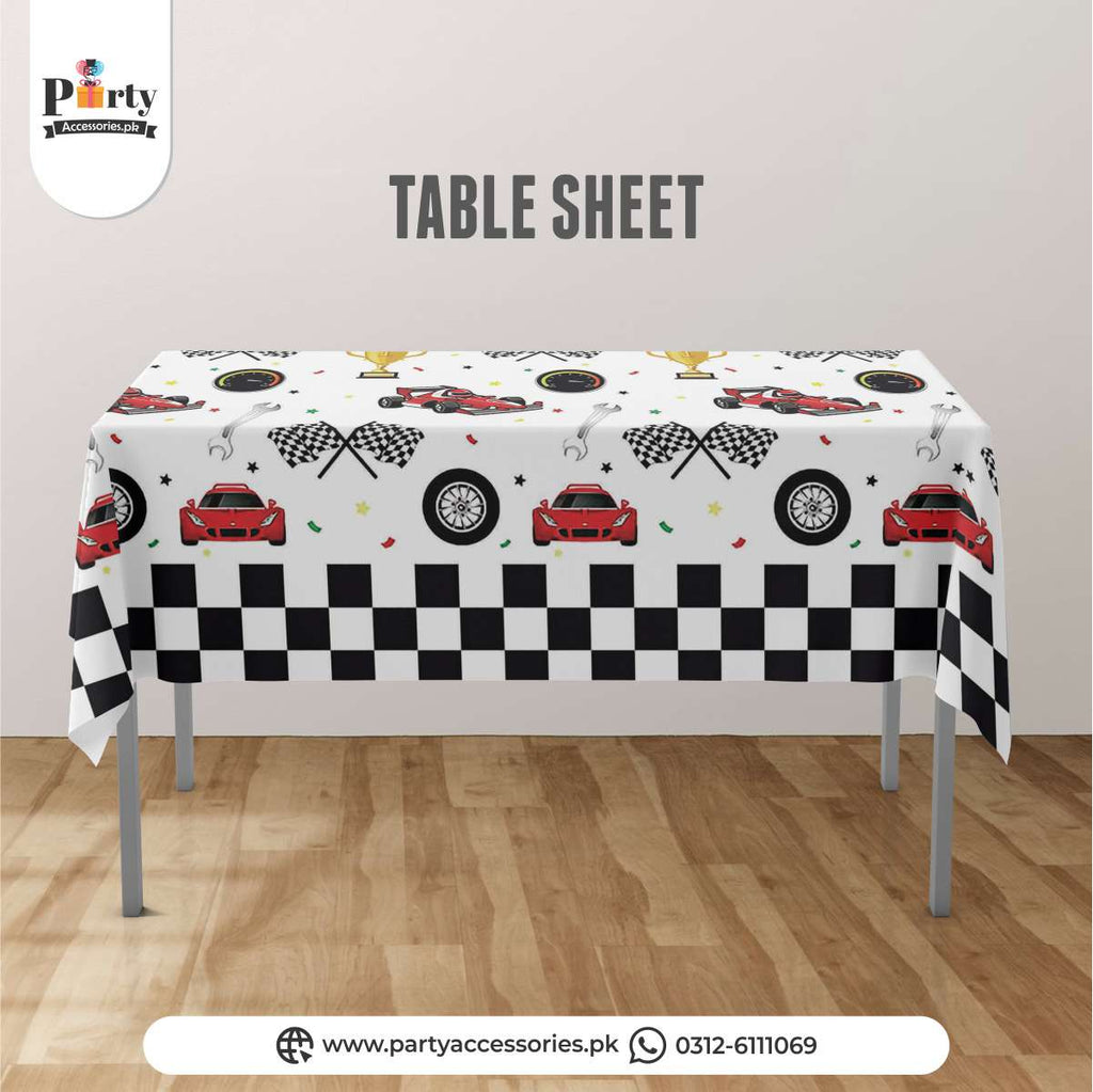 Two Fast Theme Customized Birthday Table Top Sheet