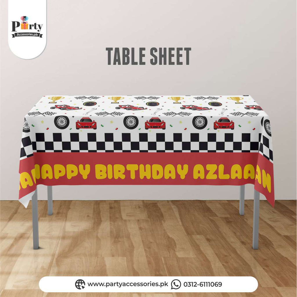 Two fast theme Customized Birthday table top sheet