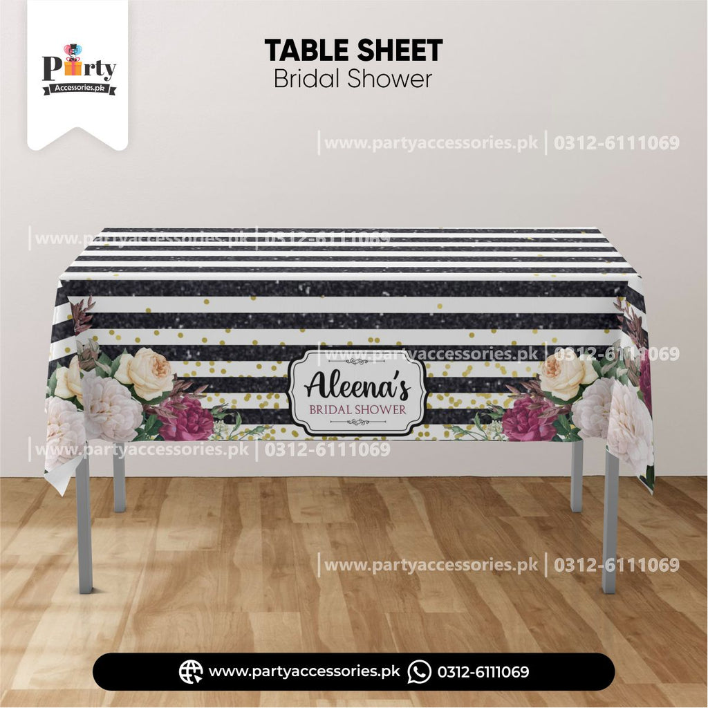 bridal shower table decoration ideas | customized table top sheet amazon ideas