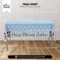 Mickey Mouse Theme Customized Birthday Table Top Sheet for Table Decoration