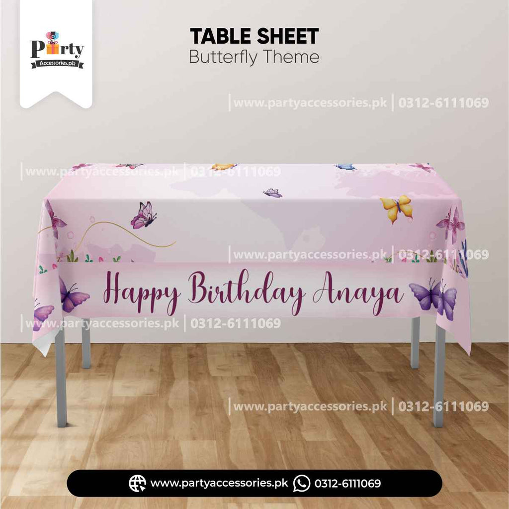 Butterfly Theme Customized Table Top Sheet / Cover