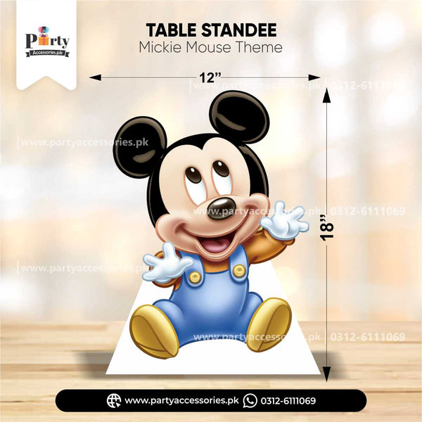 Mickey Mouse Theme Standing Character Cutouts for Birthday Party Decoration