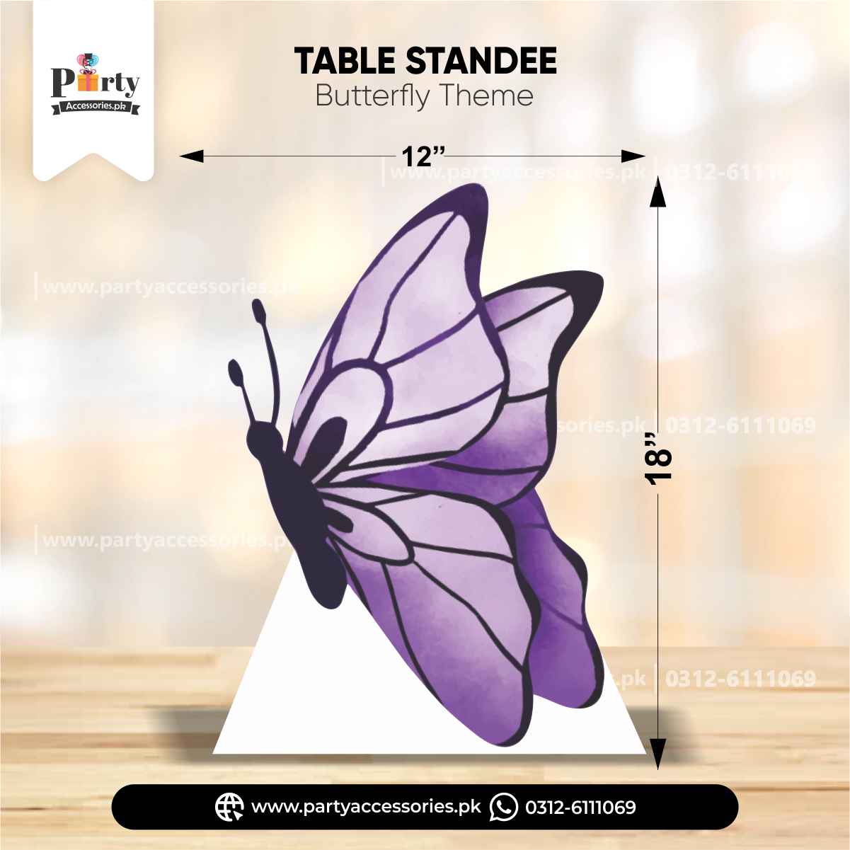 Butterfly Standing Cutouts| Custom Fairy Tale Party Decoration
