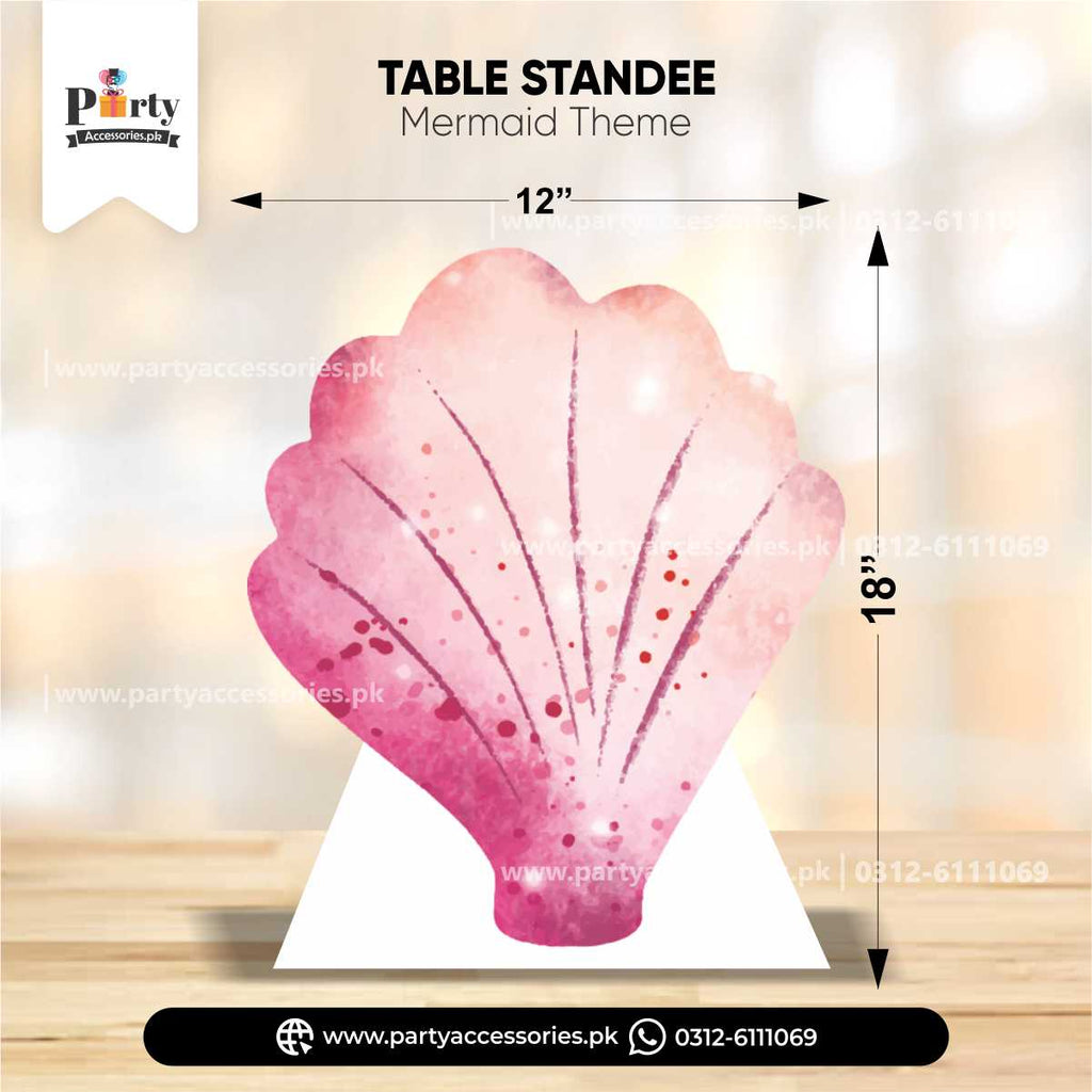 Mermaid Theme Standing Character Cutouts for Birthday Party Decoration