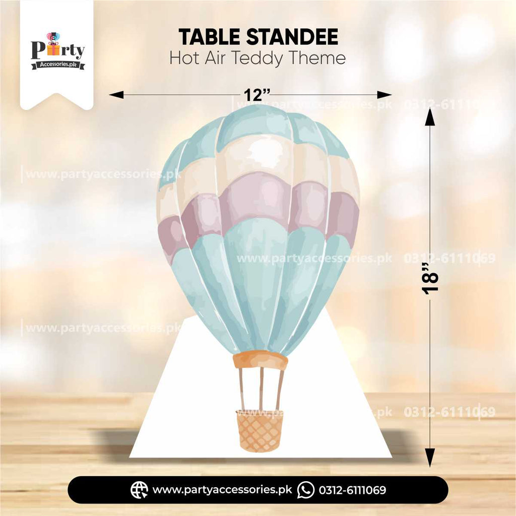 Hot Air Balloon Standing Cutouts for Birthday Party Decoration