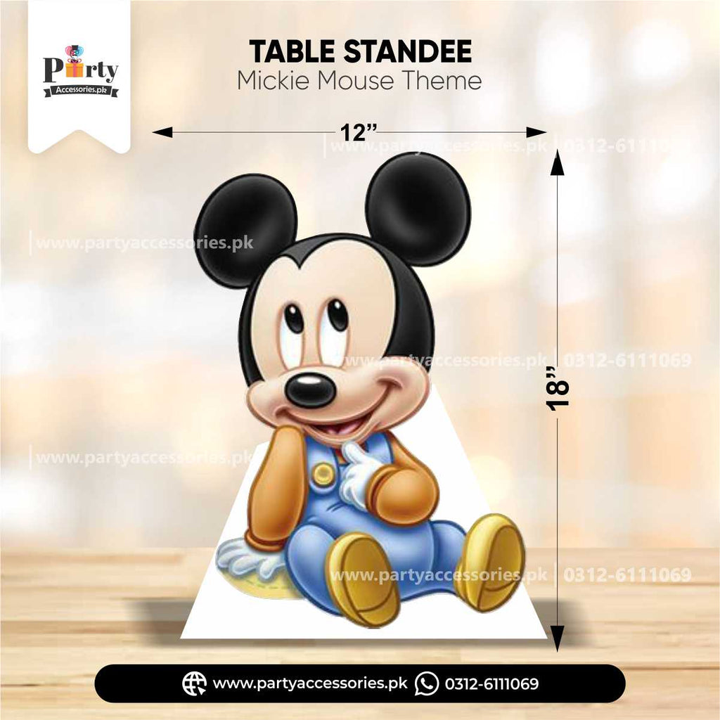 Mickey Mouse Theme Standing Character Cutouts for Birthday Party Decoration