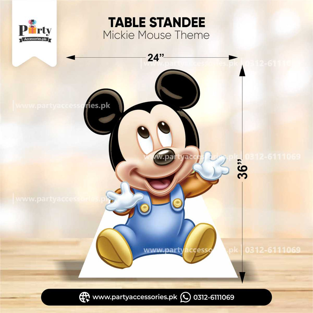 Mickey Mouse Theme Standing Character Cutouts for Birthday Party Decoration