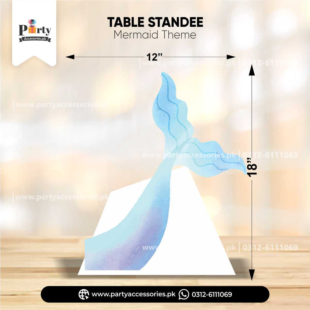 Mermaid Theme Standing Character Cutouts for Birthday Party Decoration