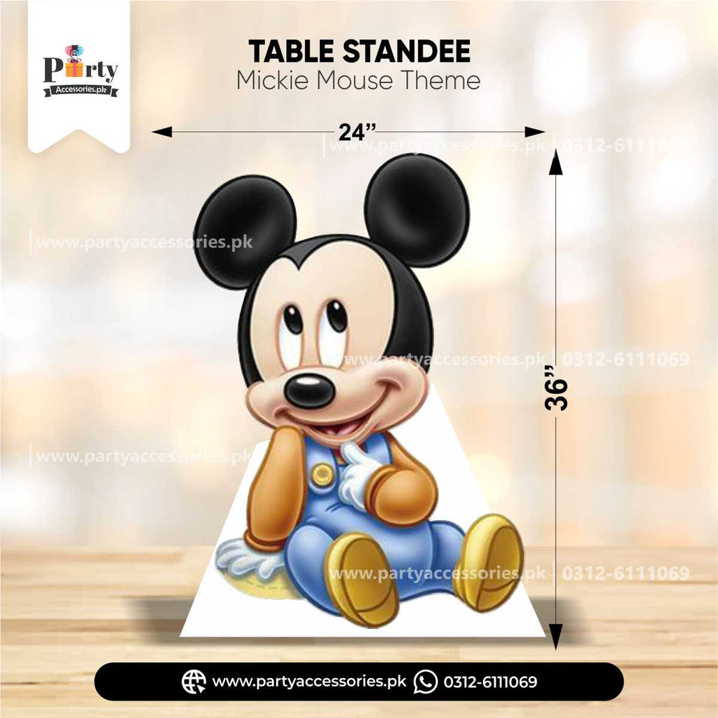 Mickey Mouse Theme Standing Character Cutouts for Birthday Party Decoration