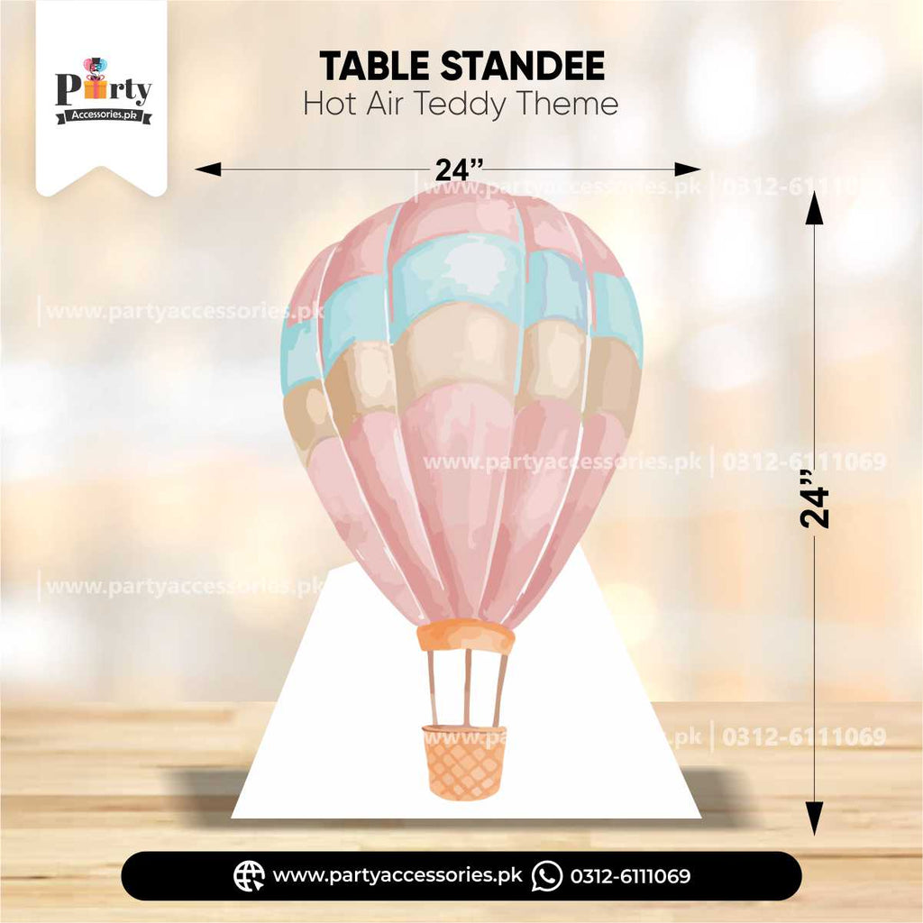 Hot Air Balloon Theme Standing Cutouts for Birthday Party Decoration