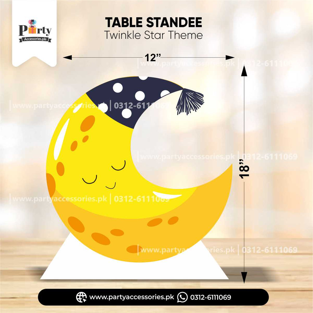 half moon table cutout for table decoration in twinkle star theme