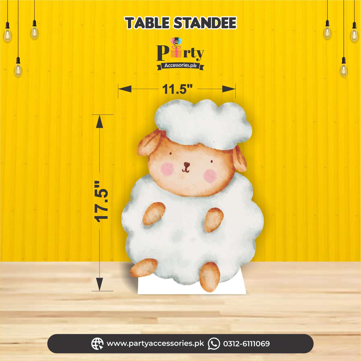 Aqeeqa celebration Table / Floor  cutout standees for girl Aqiqah