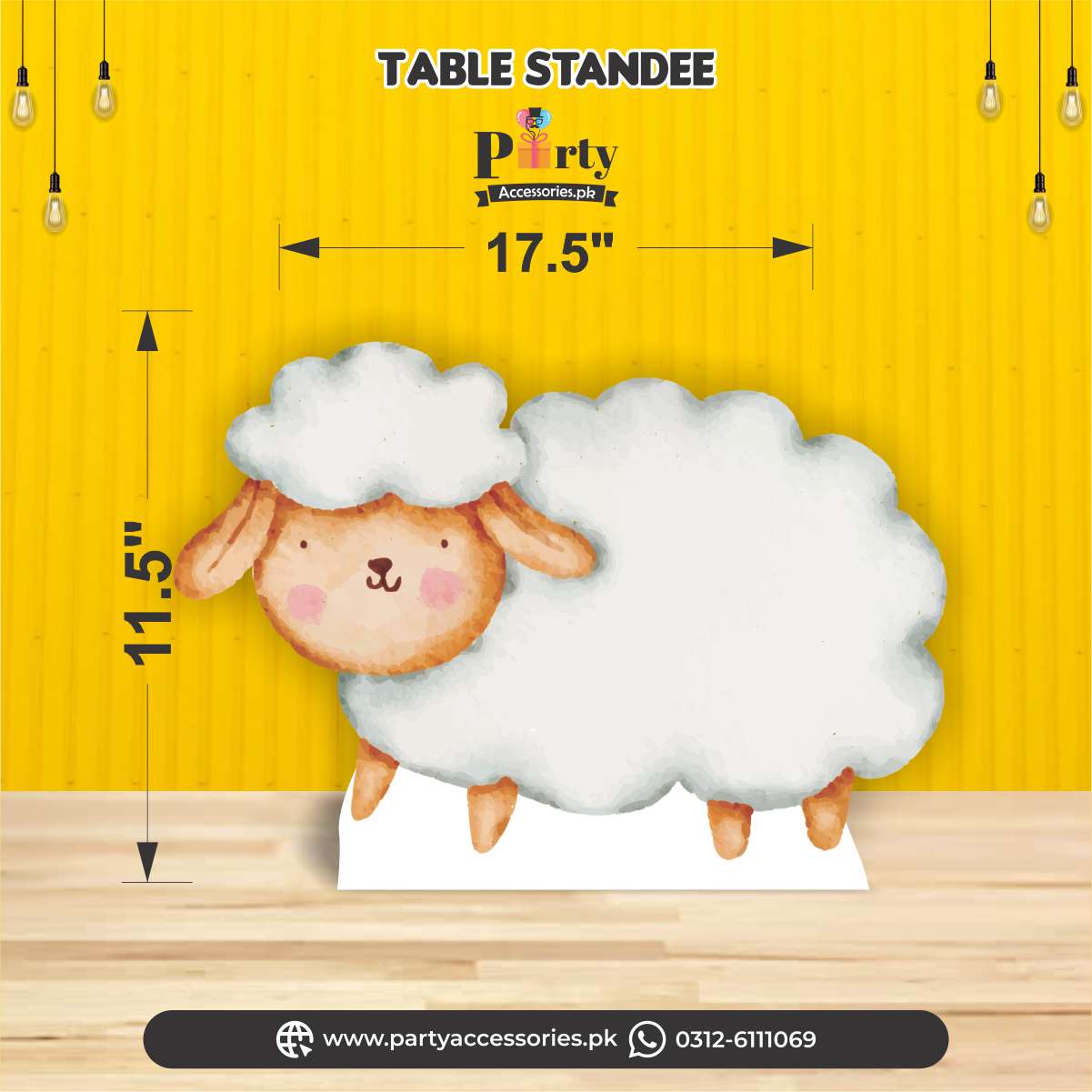 Aqeeqa celebration Table / Floor  cutout standees for girl Aqiqah