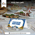 policeman theme customized table tent cards 