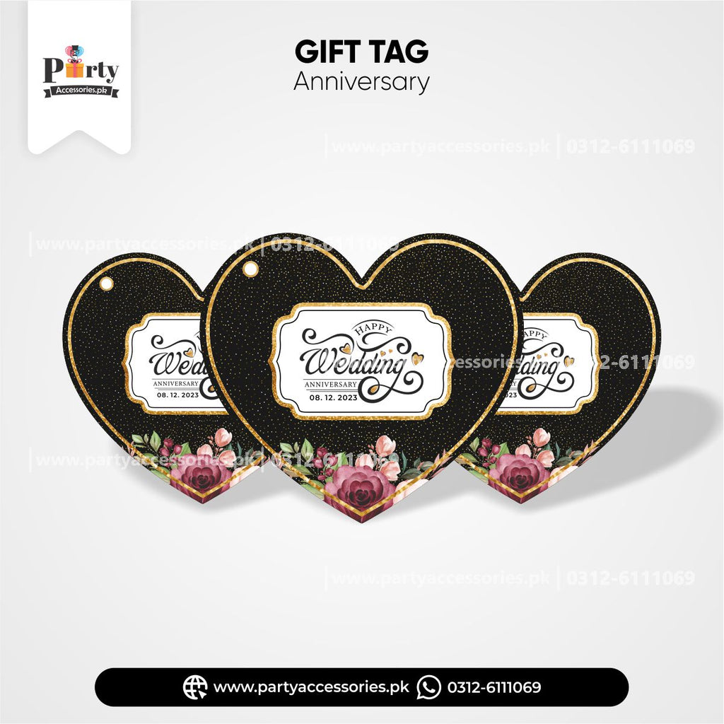 customized wedding anniversary gift tags 