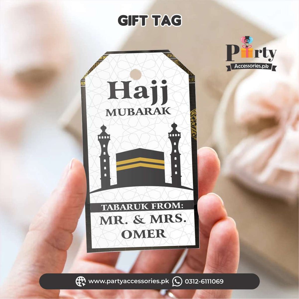 Hajj Mubarak Gift thank you tags | pack of 6