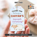 Aqeeqa celebration thank you tags | pack of 12 for boy 