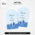 Welcome baby decoration ideas customized thank you tags for baby boy