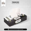 groom shower table decorations tissue box