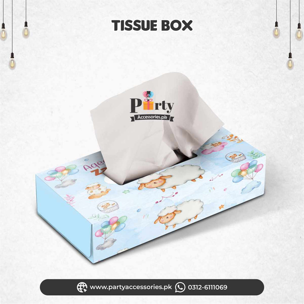 Aqeeqa celebration | Customized Tissue Box for boy aqiqah