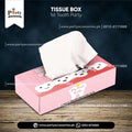 First tooth party tissue box for table decorations