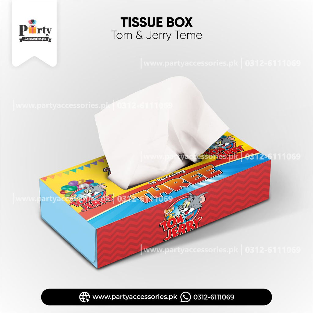 TOM AND JERRY THEME CUSTOMIZED TISSUE BOX 