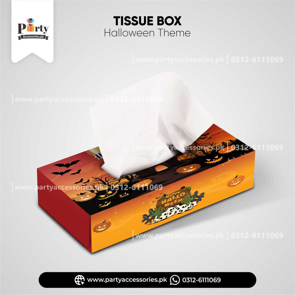 halloween theme tissue box for table decoration