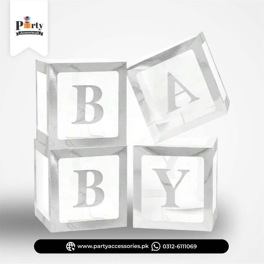 Transparent Boxes in White Color