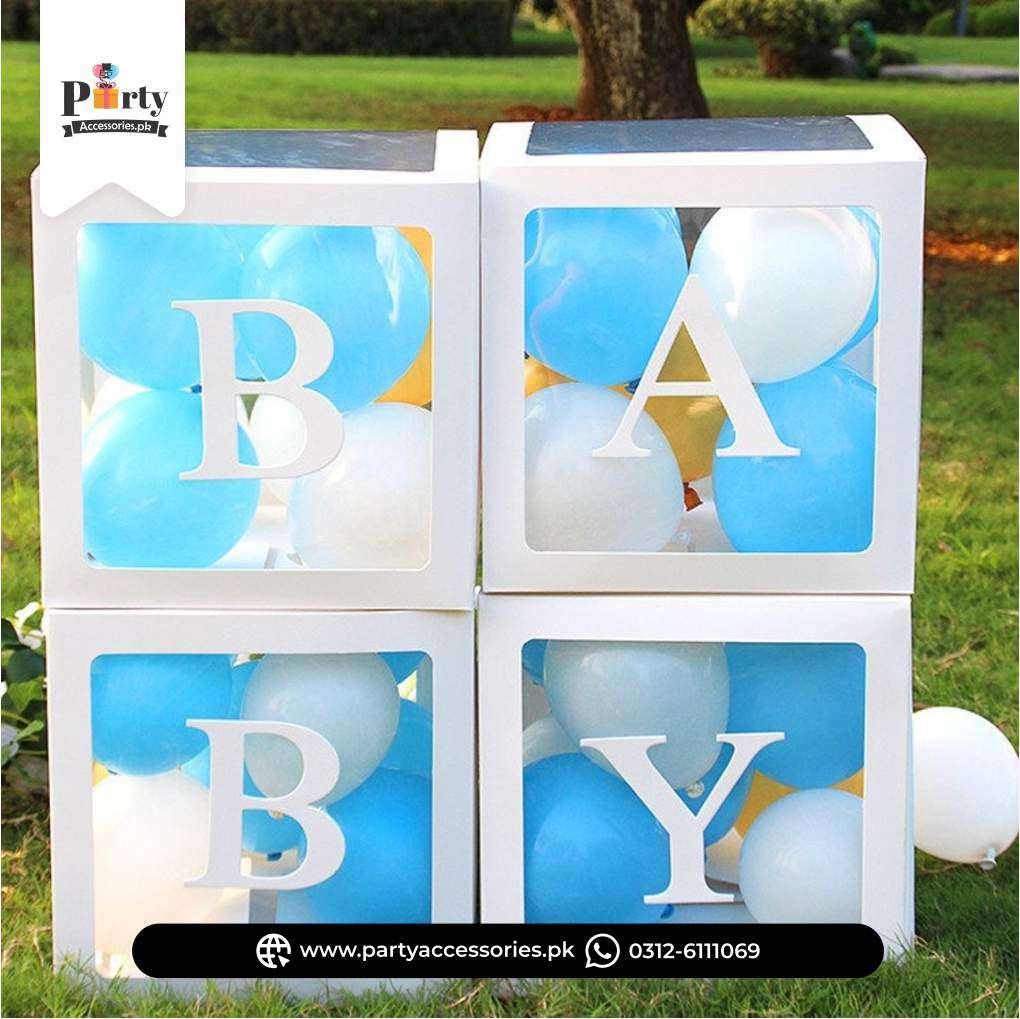 White color DIY Transparent Baby letter boxes 