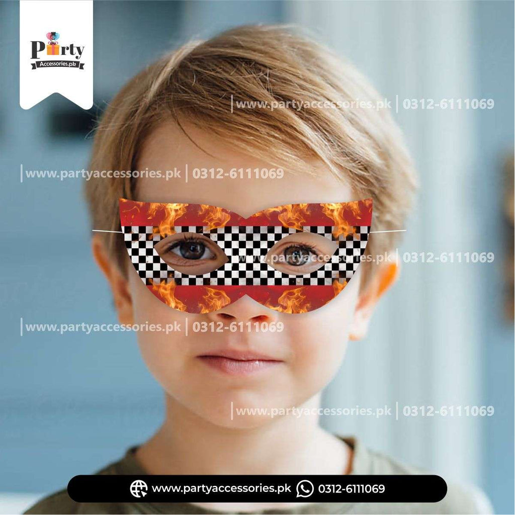 Two Fast Theme Party Eye Face Masks | Pack of 6 pcs